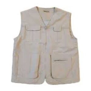 Ruff Hewn cream Utility Vest mens sz XL